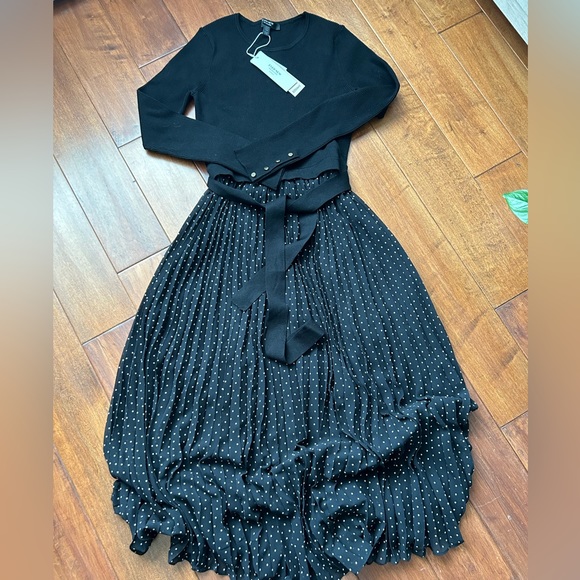 EVER NEW Polka Dot Knit Dress - Picture 6 of 8